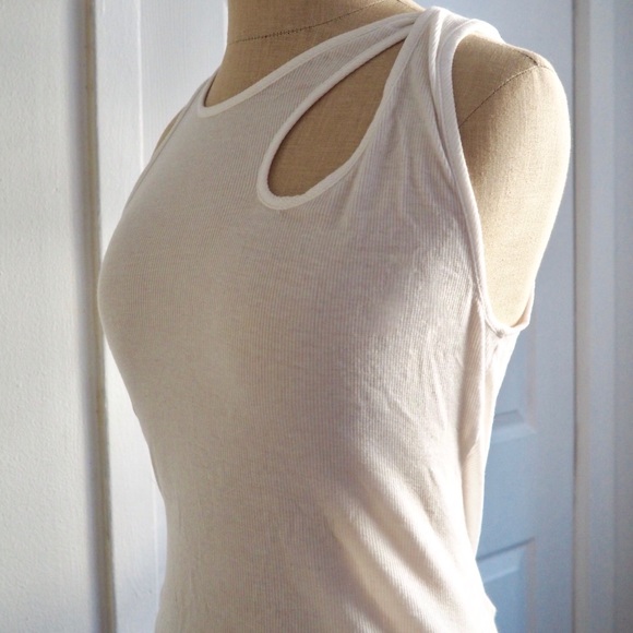 BCBGMaxAzria Asymmetrical Ribbed Tank - Picture 2 of 2